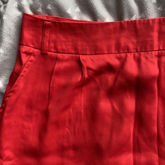 Forever 21 Orange Red Mini Skirt with Pockets Size Small - Picture 3 of 10